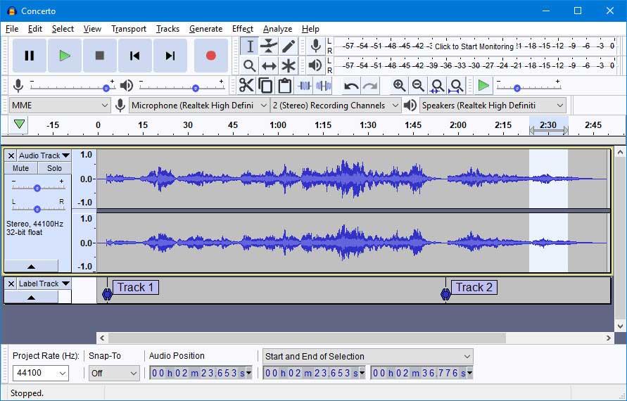 Cập nhật Audacity 2.3.3