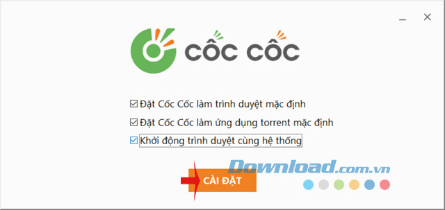 Cài đặt trình duyệt Cốc Cốc