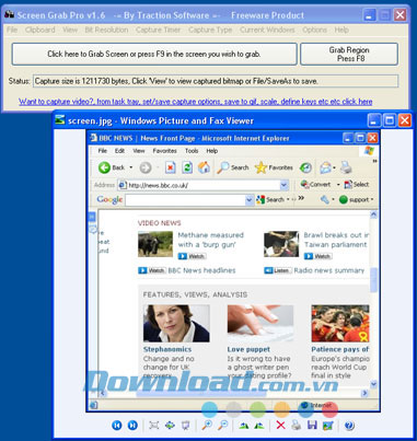 Download Screen Grab Pro 1.8 Chương trình chụp ảnh màn hình