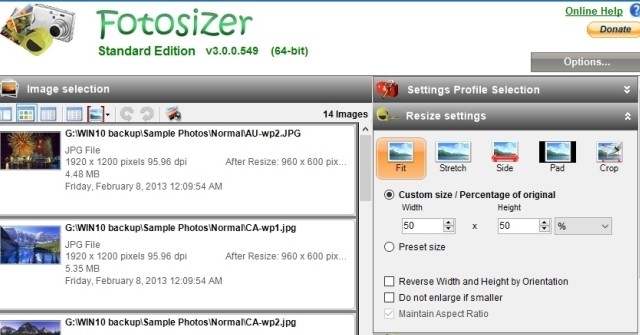 Download Fotosizer 3.14.0.578 Thay đổi kích thước ảnh