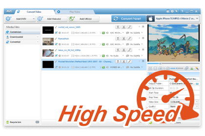 Any Video Converter Pro chuyển đổi tốc độ cao