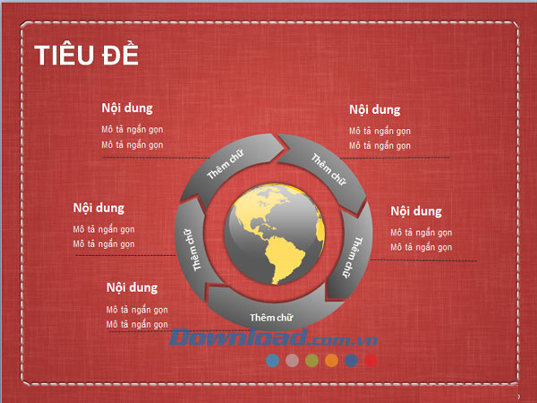 Mẫu slide thuyết trình nhiều chủ đề