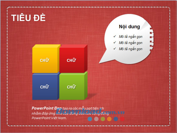 Mẫu slide thuyết trình nhiều chủ đề