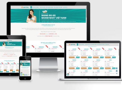 Theme WordPress đăng ký gói cước data 4G Viettel