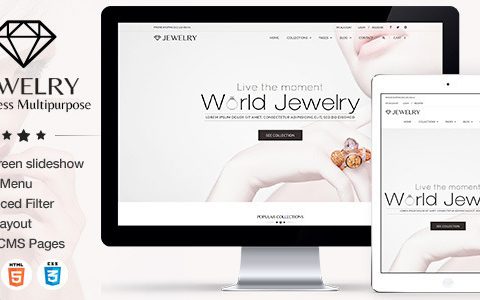 Jewelry – WordPress theme bán trang sức, nữ trang tuyệt đẹp