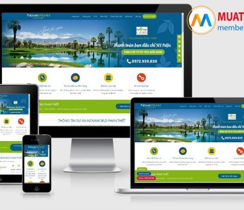 Theme WordPress landing page bất động sản – Arise Resort