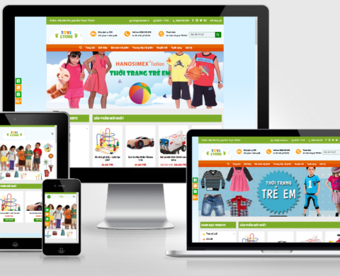 Theme WordPress bán hàng thời trang, đồ chơi trẻ em đã Việt Hóa