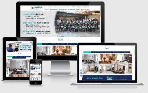 Thiết kế website bán nội thất mẫu số 23