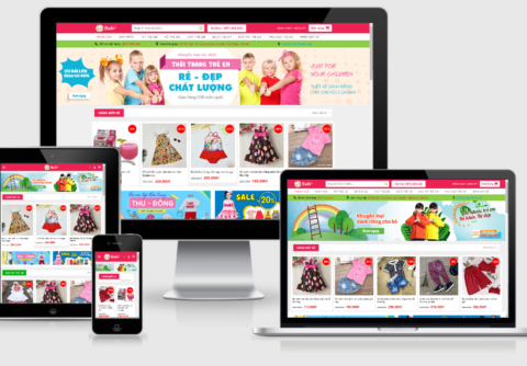 Theme WordPress thời trang trẻ em Baby.vn