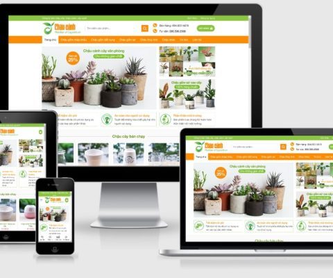 Thiết kế website bán chậu cây, cây cảnh, cây xanh
