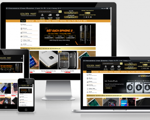 Thiết kế website bán điện thoại, siêu thị điện máy đã Việt Hóa
