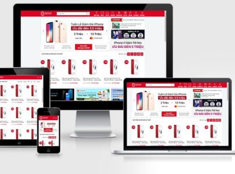 Thiết kế website bán điện thoại mẫu số 3