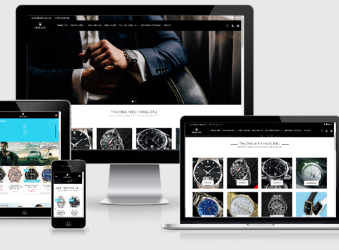 Thiết kế website bán đồng hồ đẹp tuyệt vời