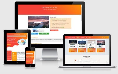 Theme wordpress bán theme, giao diện web mẫu số 2