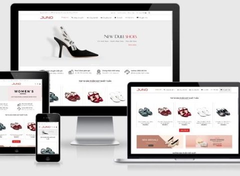 Thiết kế website bán giày dép thời trang mẫu số 3