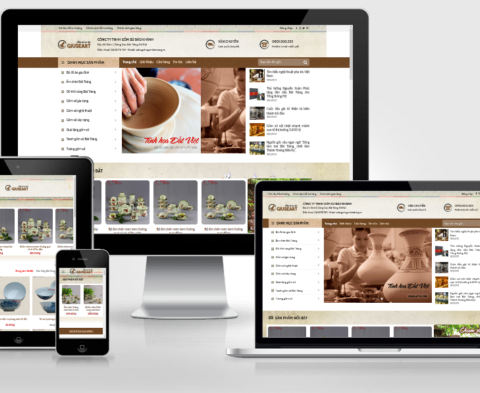 Thiết kế website bán gốm sứ bát tràng