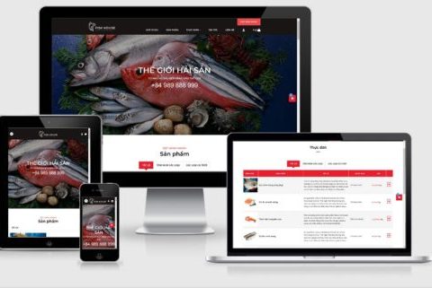Thiết kế web bán hải sản tươi sống cao cấp