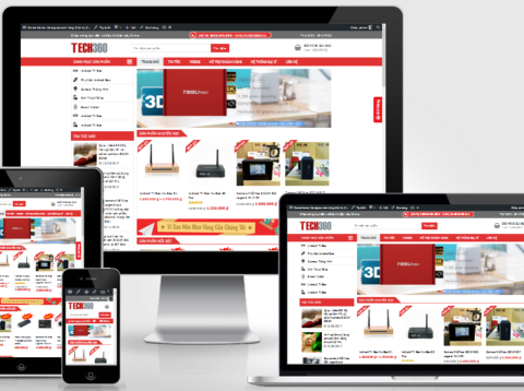 Theme WordPress bán hàng online đã Việt Hóa giống Tech360.vn