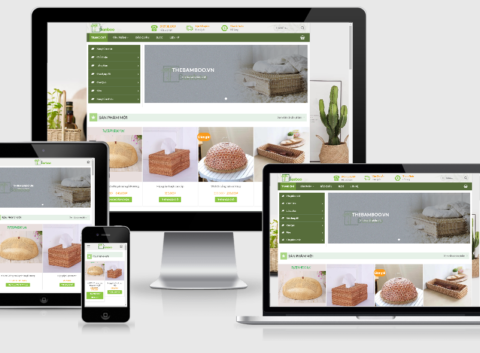 Thiết kế website bán hàng thủ công mỹ nghệ The Bamboo