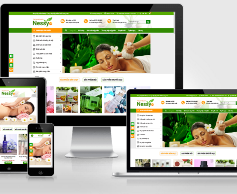 Thiết kế website bán mỹ phẩm đã Việt hóa tuyệt đẹp