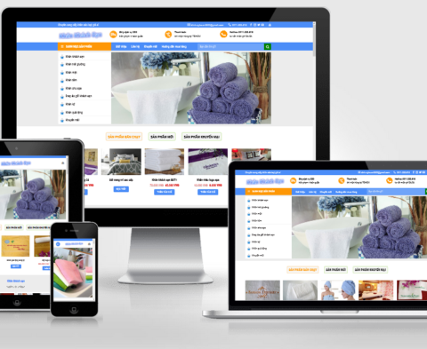 Theme WordPress bán khăn mặt, khăn tắm, khăn khách sạn
