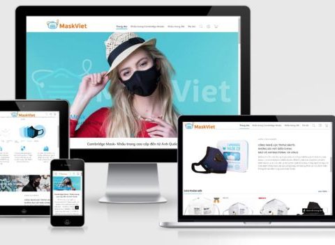 Theme WordPress bán khẩu trang mẫu số 1
