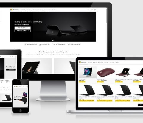 Theme WordPress bán laptop và phụ kiện giống Surface Store