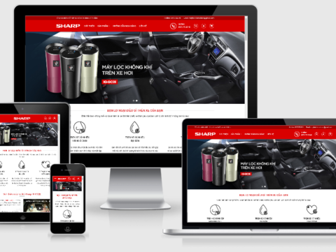 Thiết kế website bán máy lọc khí trên Oto