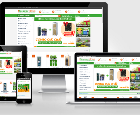 Thiết kế website bán máy lọc nước, máy nóng lạnh