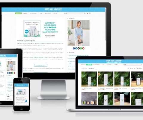 Theme WordPress bán mỹ phẩm – GiupBanLamDep