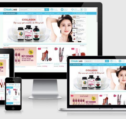 Theme WordPress bán mỹ phẩm mẫu số 11