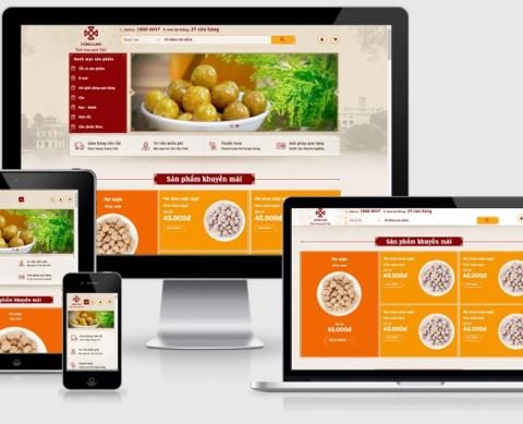 Theme WordPress bán ô mai, đồ ăn vặt, quà tặng, bánh kẹo