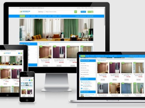 Theme wordpress bán rèm cửa, giấy dán tường
