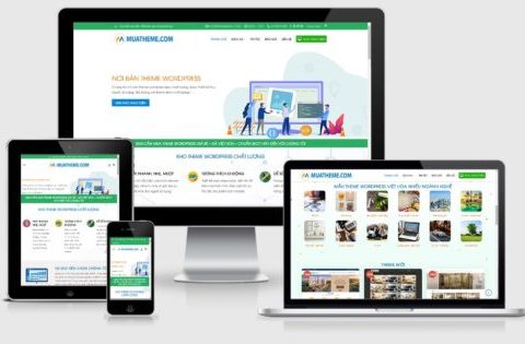 Thiết kế website bán theme, giao diện web mẫu số 3