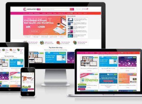Theme wordpress bán theme, plugin, tài nguyên số ThemeShop