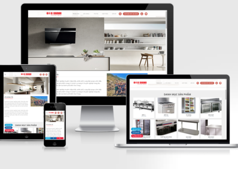 Theme wordpress bán thiết bị bếp mẫu số 2