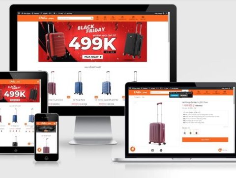 Theme WordPress bán vali, ba lô giống Mia.vn