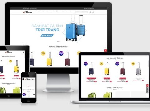 Thiết kế website bán vali, balo giống Lug