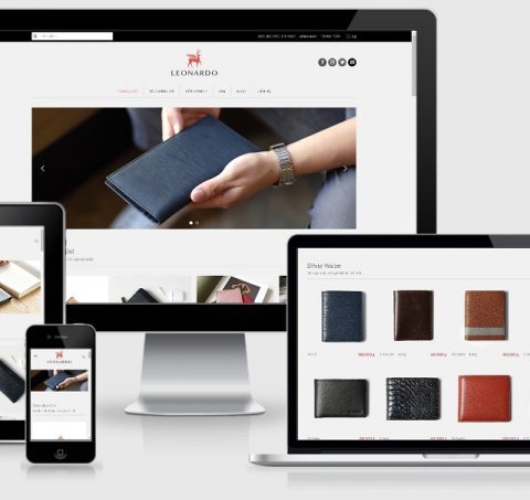 Theme WordPress bán ví da thời trang nam đẹp mẫu 2