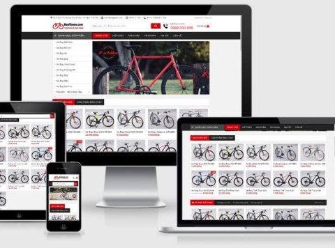 Thiết kế website bán xe đạp đẹp tuyệt vời