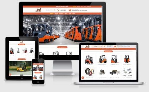 Thiết kế web bán xe nâng, cho thuê xe nâng