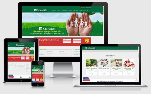 Thiết kế website bảo hiểm nhân thọ Manulife – Số 4