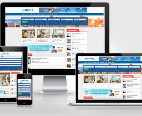 Thiết kế website bất động sản mẫu số 5