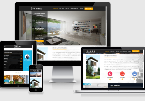 Thiết kế web bất động sản dự án Flora Apartment