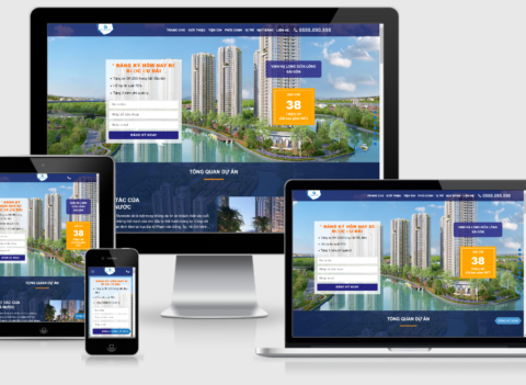 Thiết kế landing page bất động sản dự án GemRiverside