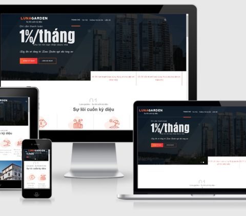 Theme WordPress bất động sản mẫu số 15 – Luna Garden