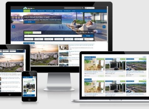 Thiết kế website bất động sản đẹp – Mẫu số 25