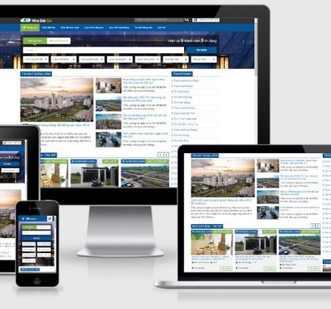 Thiết kế website bất động sản mẫu số 21