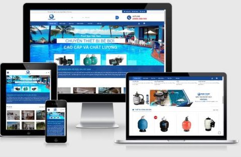 Theme WordPress thiết bị bể bơi hồ bơi – Xây dựng 8