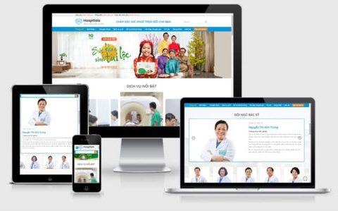 Theme WordPress bệnh viện, theme WordPress phòng khám mẫu số 2